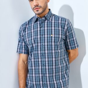 Jack Nicklaus Parkway Premium men's shirt Epping Plaid Virtual Olive