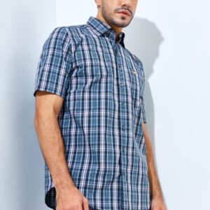 Jack Nicklaus Parkway Premium men's shirt Epping Plaid Virtual Olive