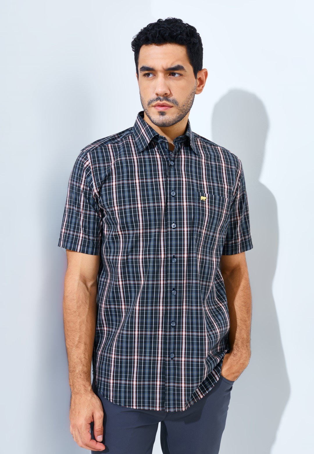 Jack Nicklaus Parkway Premium men's shirt Epping Plaid Slate Street