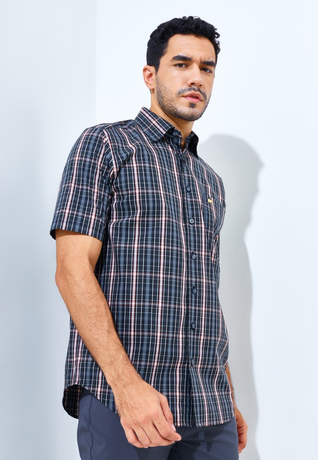 Jack Nicklaus Parkway Premium men's shirt Epping Plaid Slate Street - Image 2