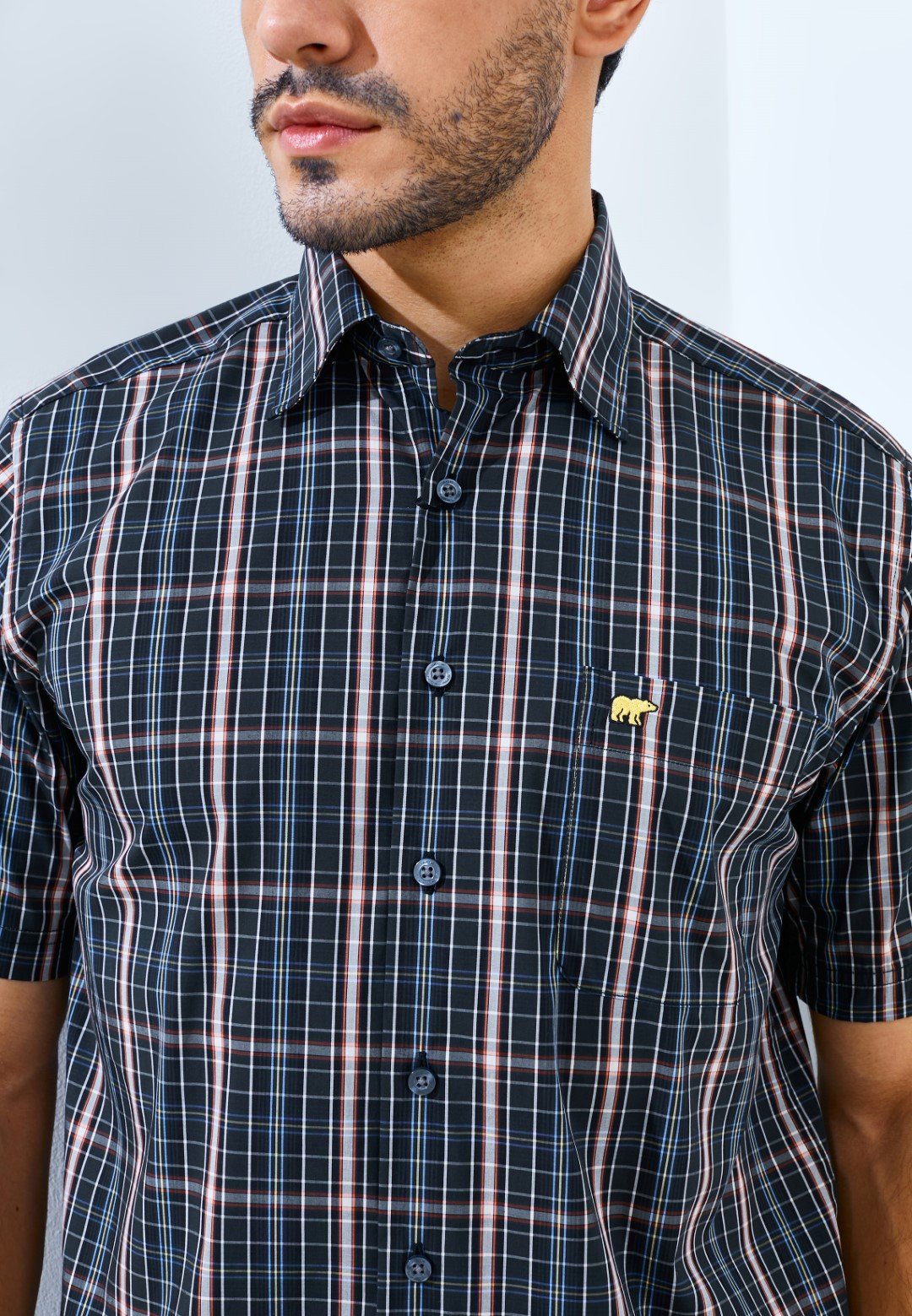 Jack Nicklaus Parkway Premium men's shirt Epping Plaid Slate Street - Image 4