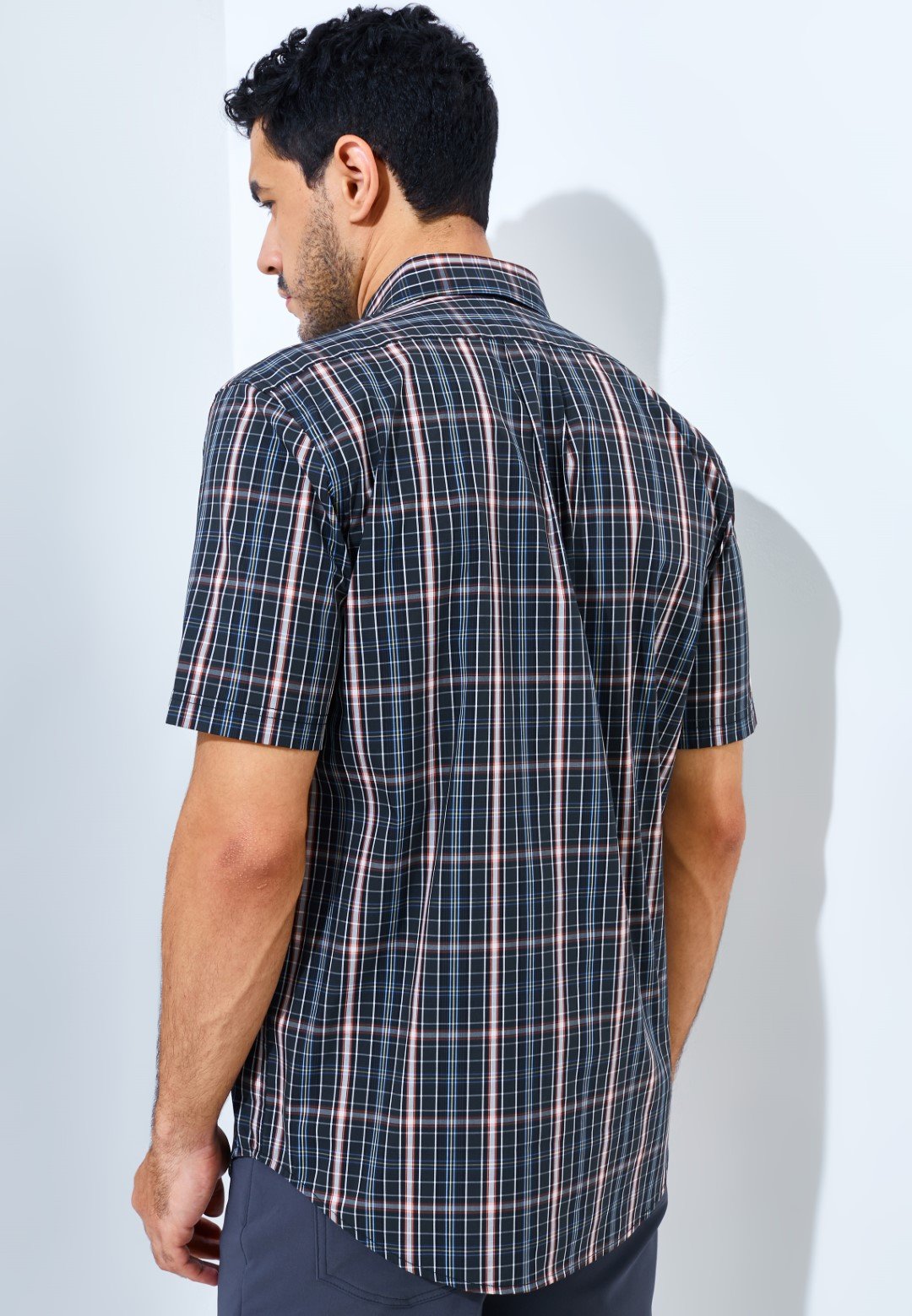 Jack Nicklaus Parkway Premium men's shirt Epping Plaid Slate Street - Image 5