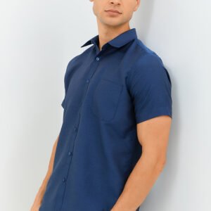 Jobb Pitsea Kemeja Pria Lengan Pendek Slim Fit Navy