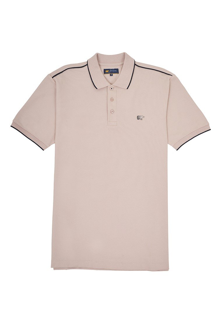 Jack Nicklaus Pollux Spring Polo Shirt Pria Regular Fit Beige - Image 7