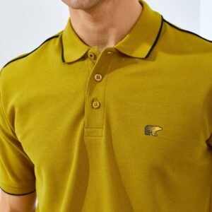 Jack Nicklaus Pollux Spring Polo Shirt Pria Regular Fit Mustard