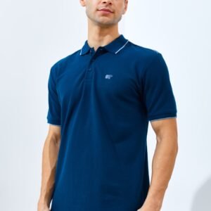 Jack Nicklaus Pollux Spring Polo Shirt Pria Regular Fit Dark Blue