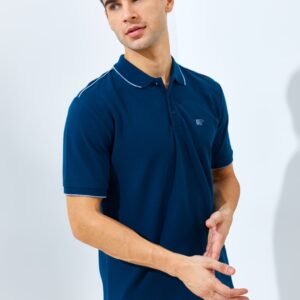 Jack Nicklaus Pollux Spring Polo Shirt Pria Regular Fit Dark Blue