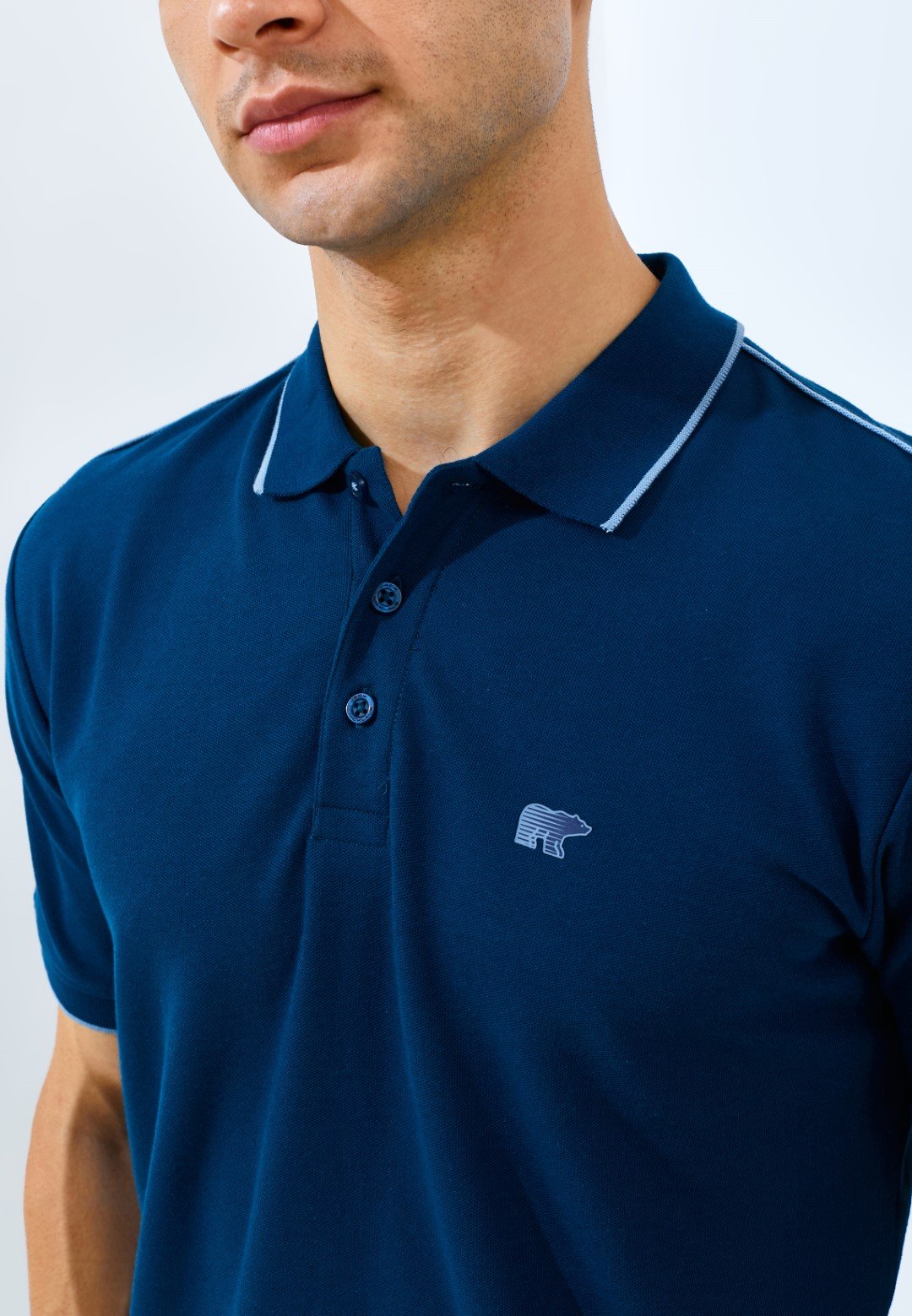Jack Nicklaus Pollux Spring Polo Shirt Pria Regular Fit Dark Blue - Image 5