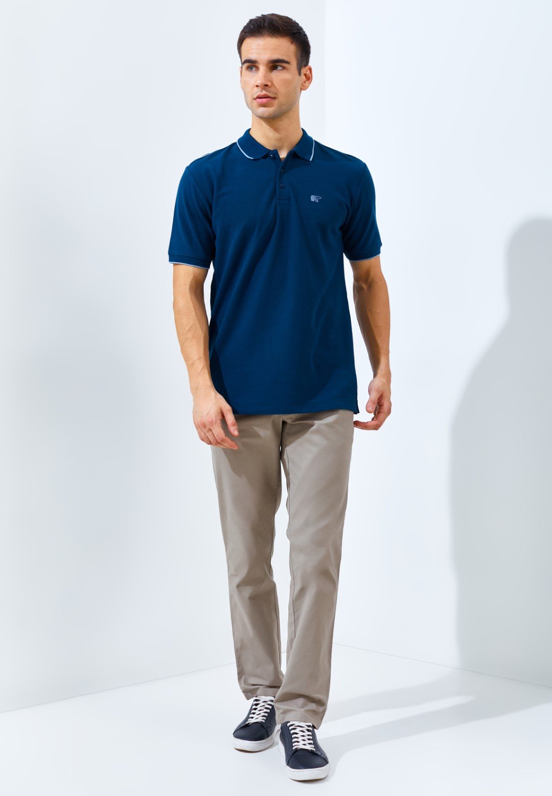 Jack Nicklaus Pollux Spring Polo Shirt Pria Regular Fit Dark Blue - Image 6