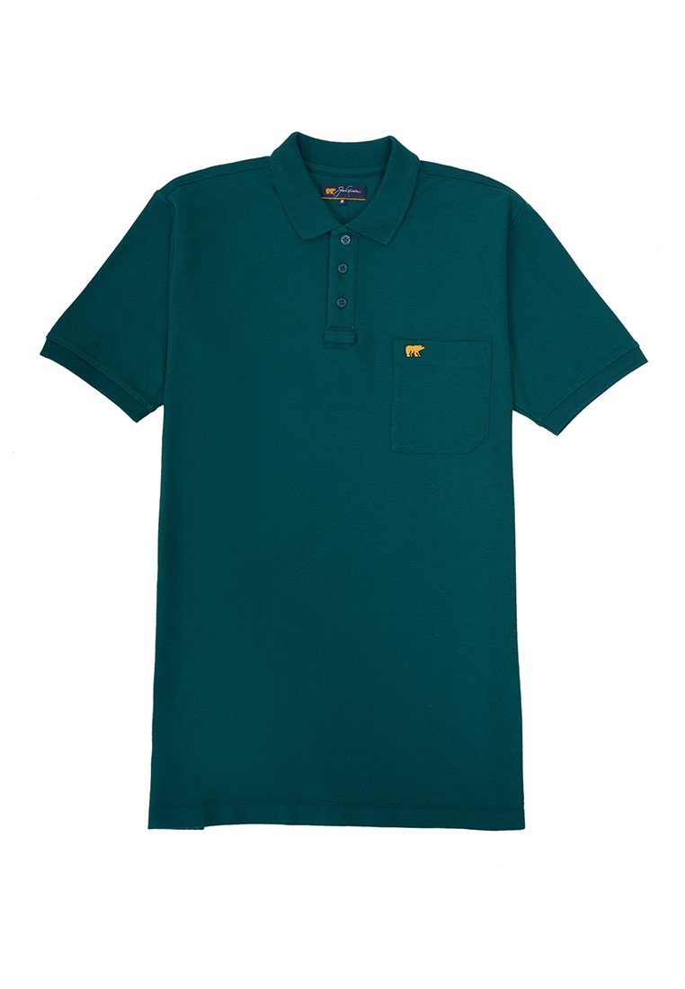 Jack Nicklaus Protons Spring Polo Shirt Pria Regular Fit Dark Green - Image 7