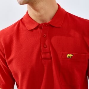 Jack Nicklaus Protons Spring Polo Shirt Pria Regular Chili Red