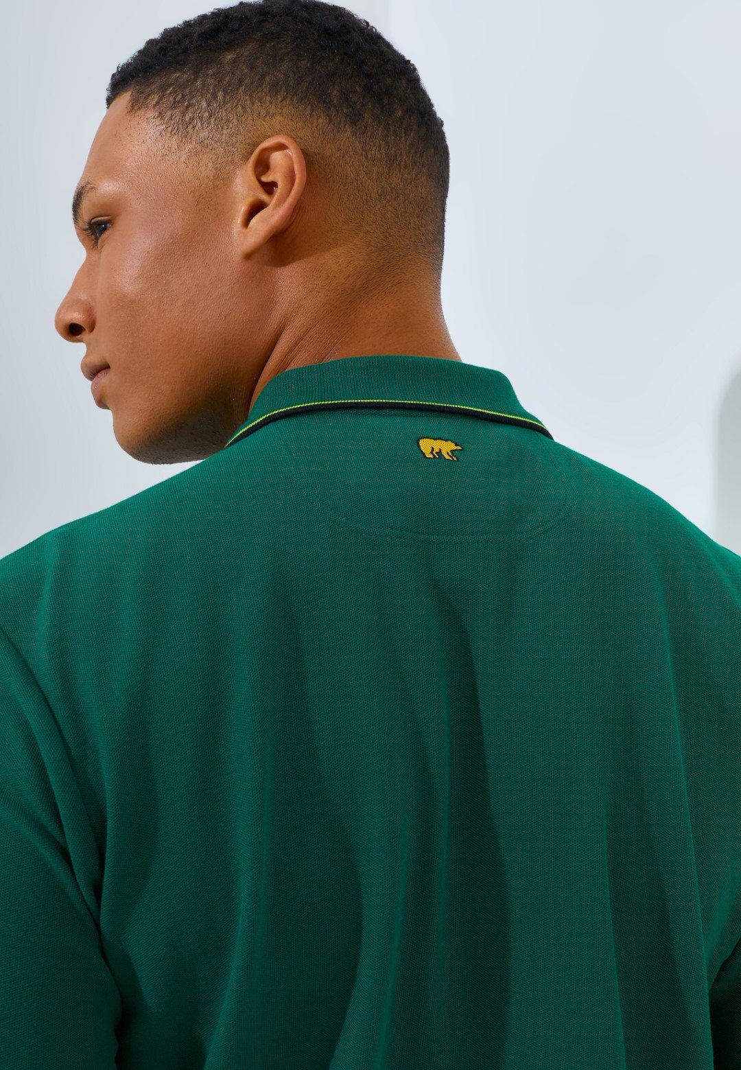 Jack Nicklaus Rayner Polo Shirt Pria Lengan Panjang Regular Fit Evergreen - Image 6