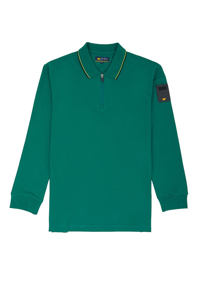 Jack Nicklaus Rayner Polo Shirt Pria Lengan Panjang Regular Fit Evergreen - Image 7