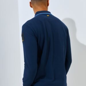 Jack Nicklaus Rayner Polo Shirt Pria Lengan Panjang Regular Fit Navy