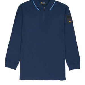 Jack Nicklaus Rayner Polo Shirt Pria Lengan Panjang Regular Fit Navy