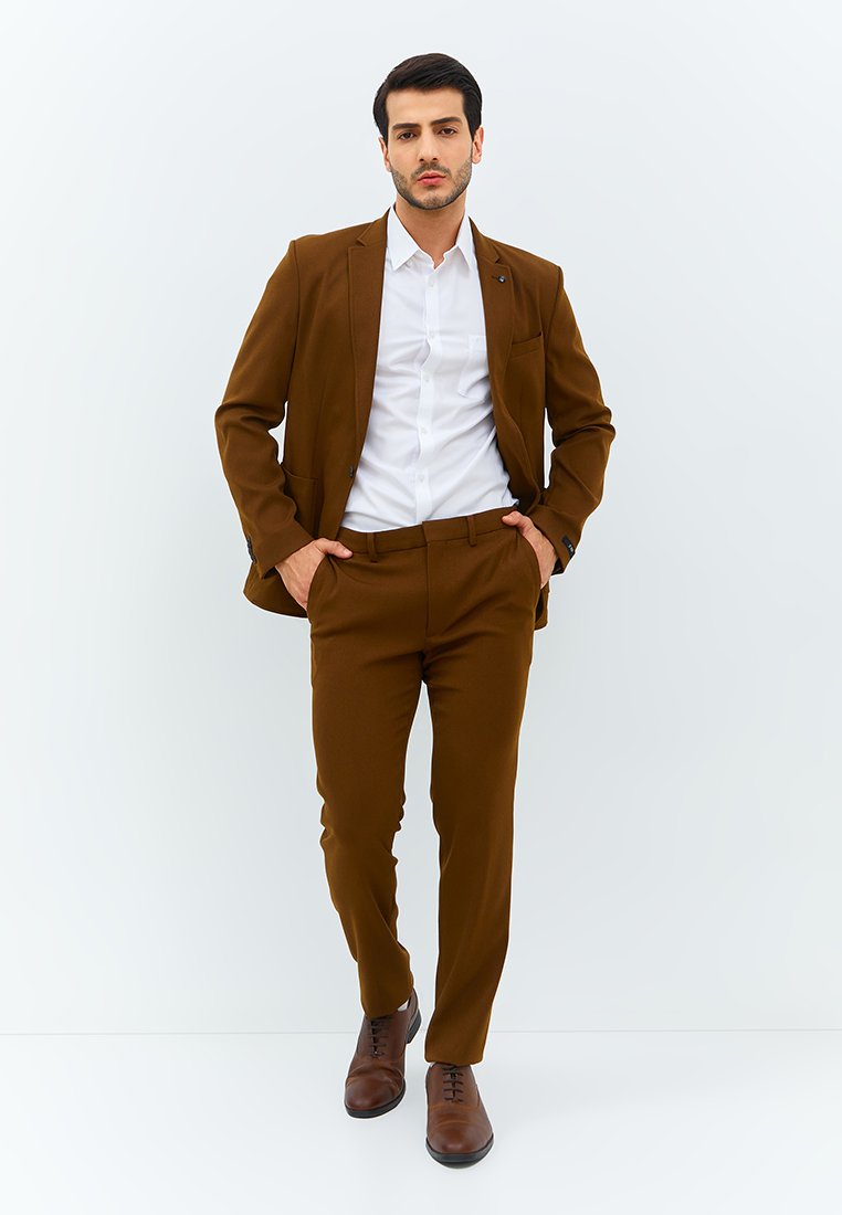 Jobb Rickman-B Celana Panjang Modern Slim Fit Dark Brown - Image 5