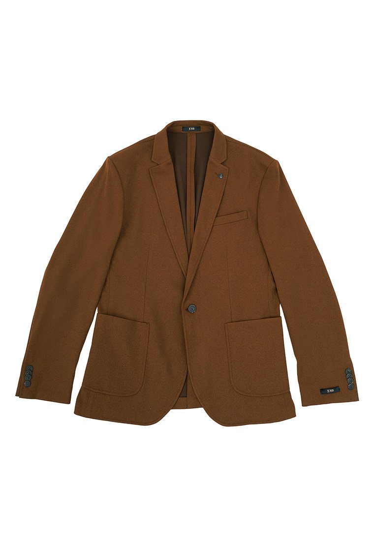 Jobb Rickman-T1 Blazer Pria Slim Fit Dark Brown - Image 6