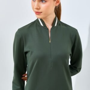 Jack Nicklaus Rinrin Ladies Premium Solid Polo Virtual Olive