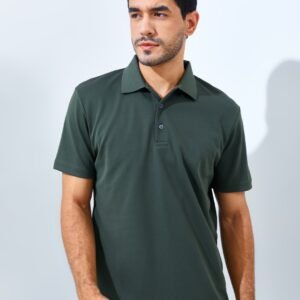 Jack Nicklaus Robertson Premium Solid Polo Virtual Olive