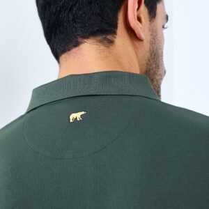 Jack Nicklaus Robertson Premium Solid Polo Virtual Olive