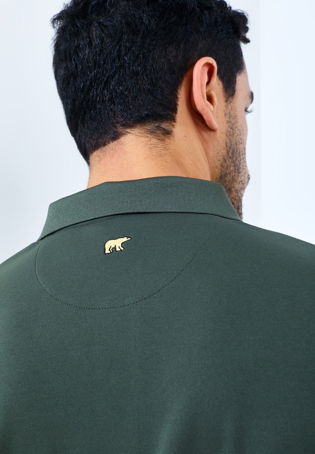 Jack Nicklaus Robertson Premium Solid Polo Virtual Olive - Image 4
