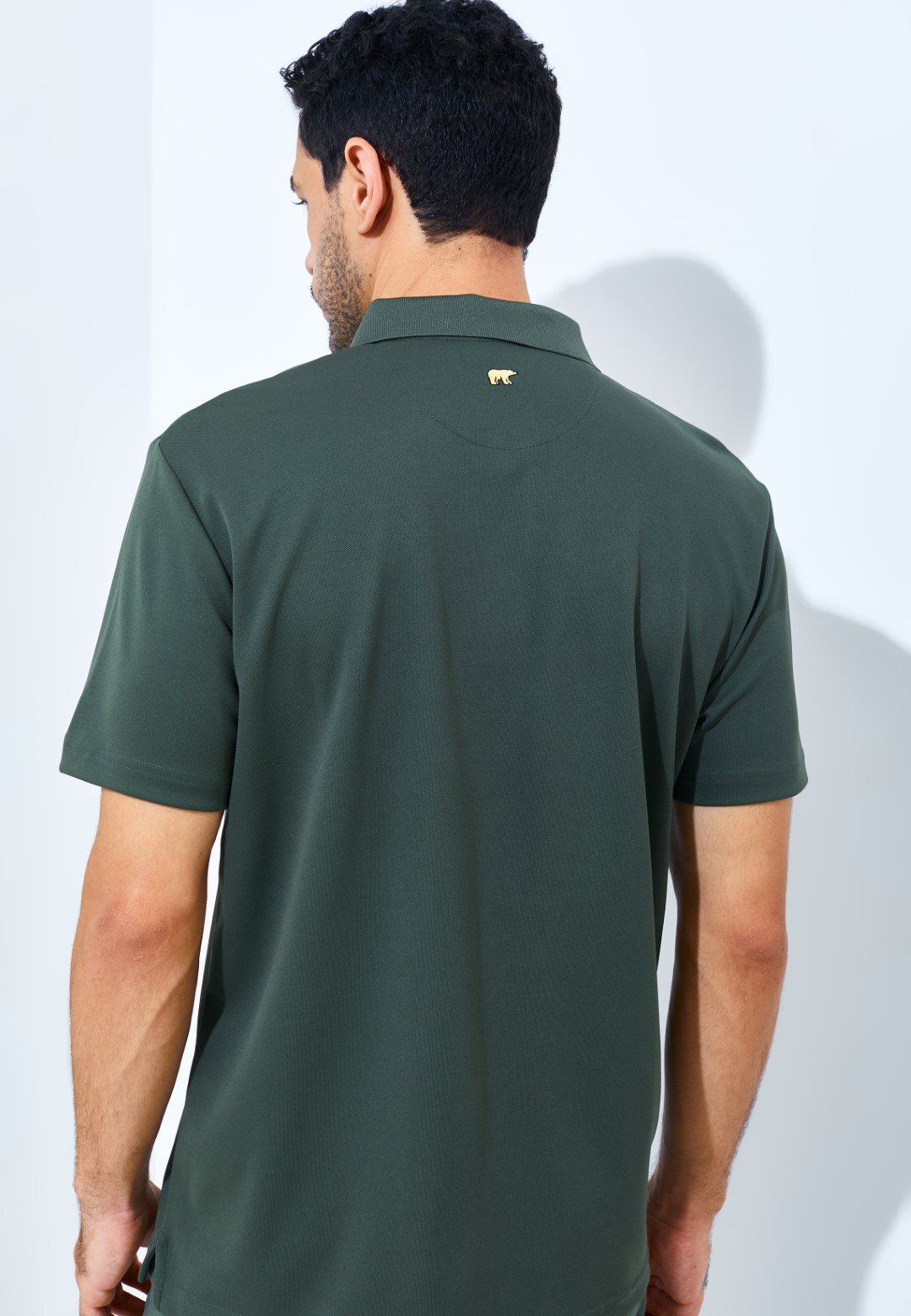 Jack Nicklaus Robertson Premium Solid Polo Virtual Olive - Image 5