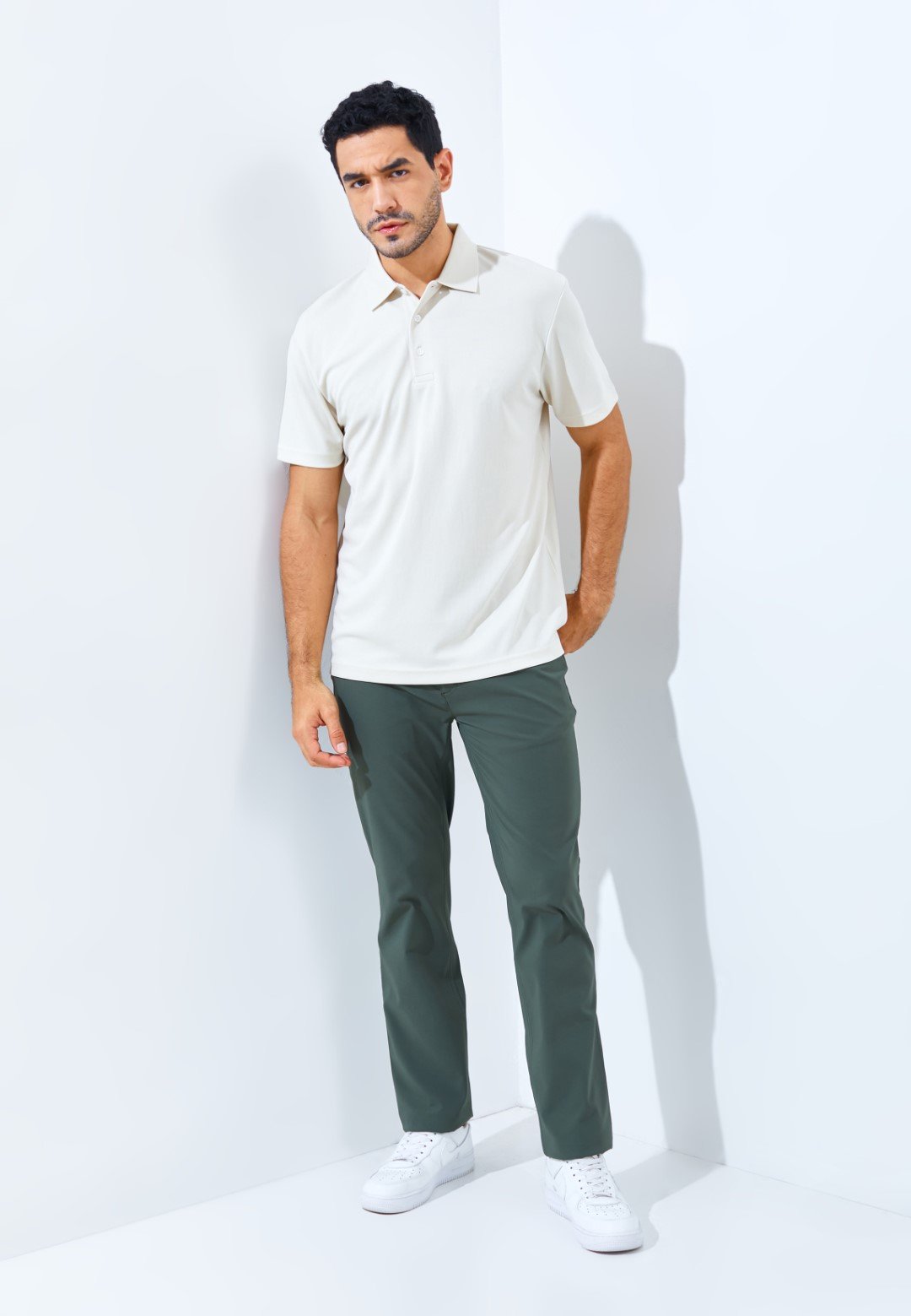 Jack Nicklaus Robertson Premium Solid Polo Ice Stone - Image 6