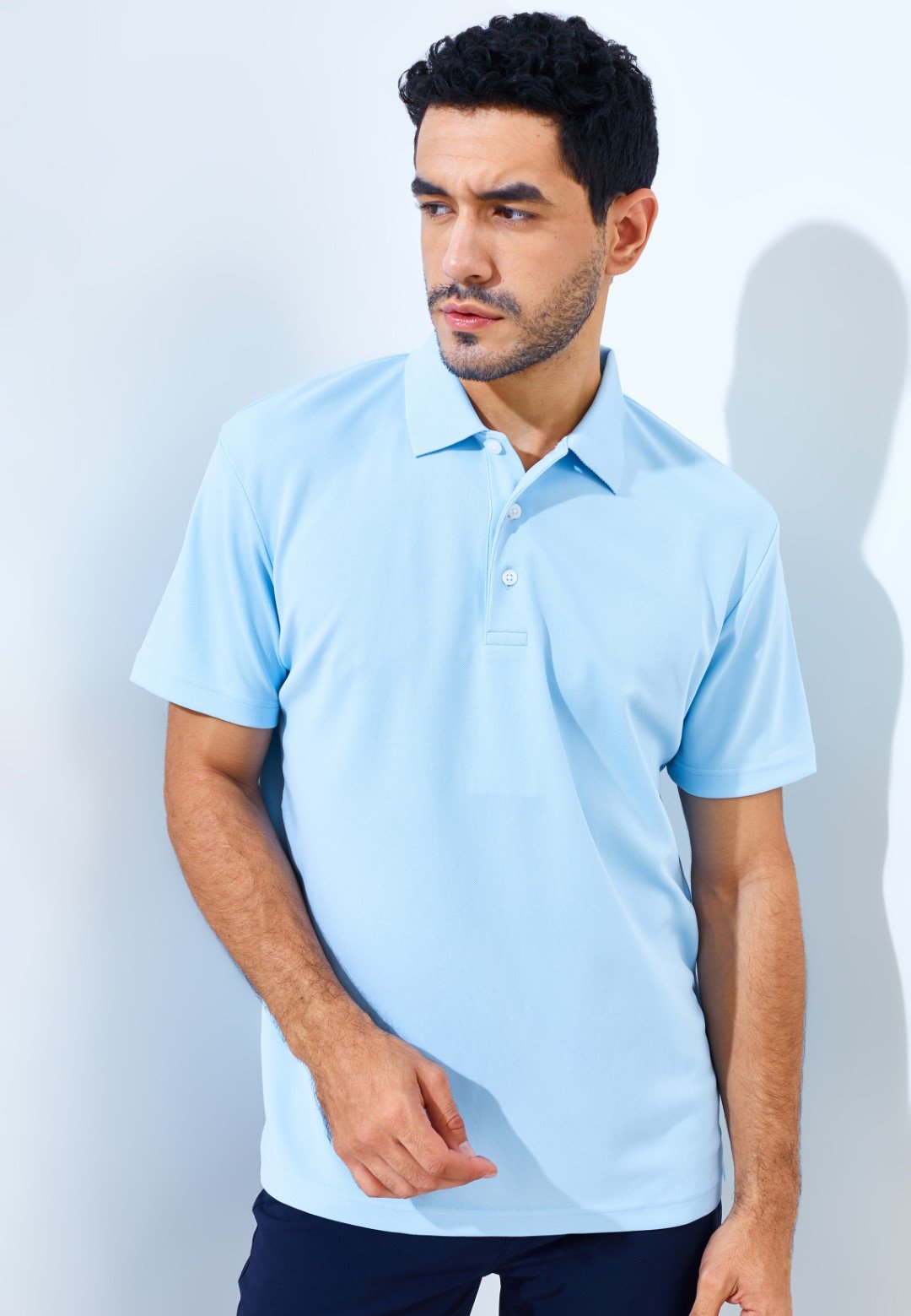 Jack Nicklaus Robertson Premium Solid Polo Blue Guard