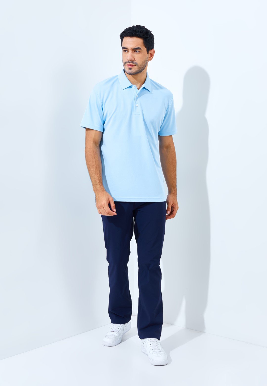 Jack Nicklaus Robertson Premium Solid Polo Blue Guard - Image 6