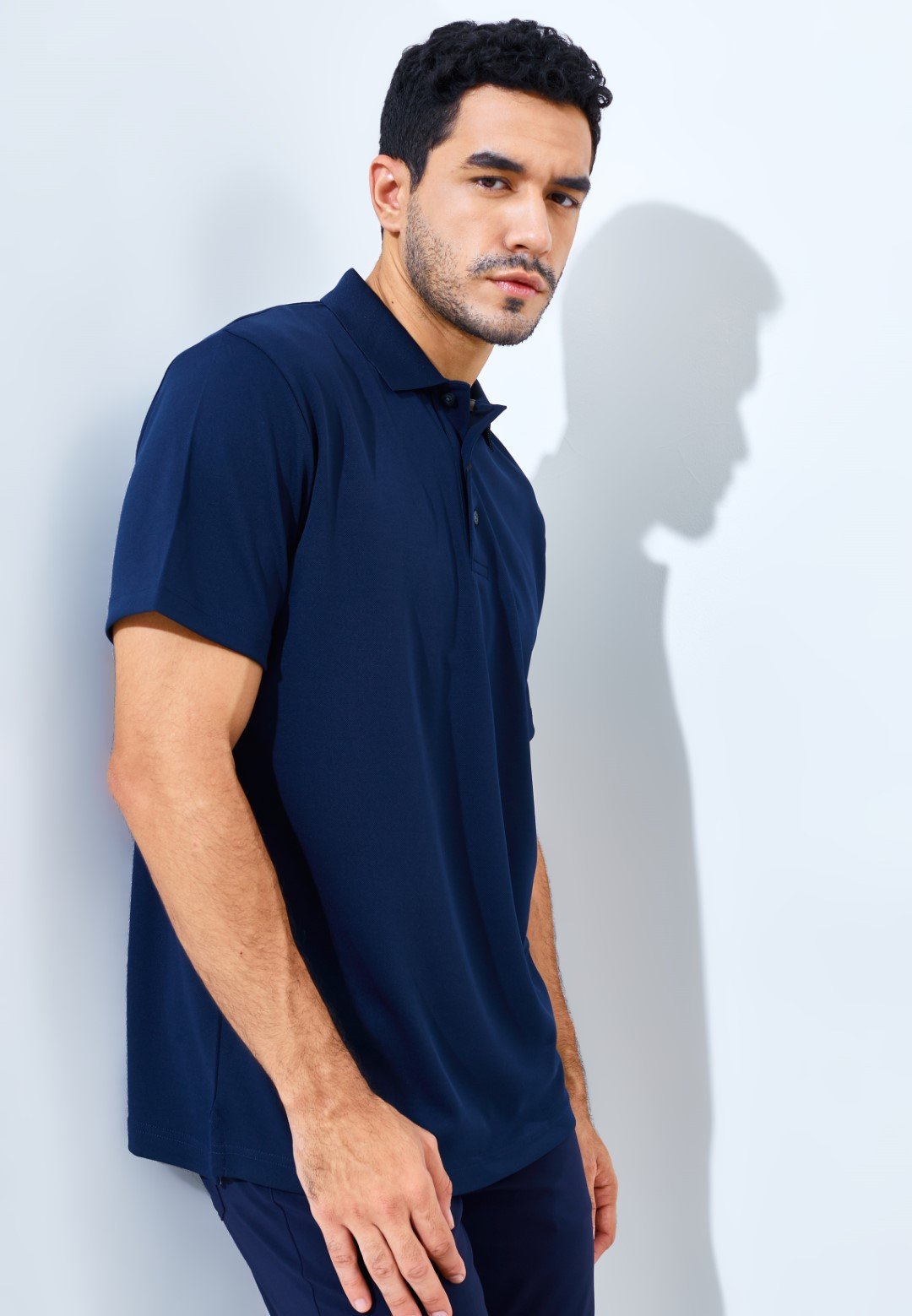 Jack Nicklaus Robertson Premium Solid Polo Classic Navy - Image 3