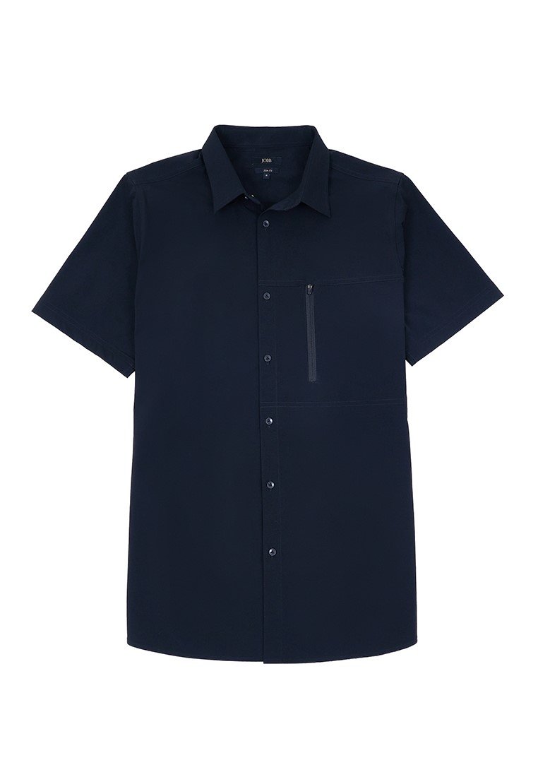 Jobb Rockton Kemeja Pria Lengan Pendek Slim Fit Hitam - Image 7