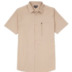 Jobb Rockton Kemeja Pria Lengan Pendek Slim Fit Khaki