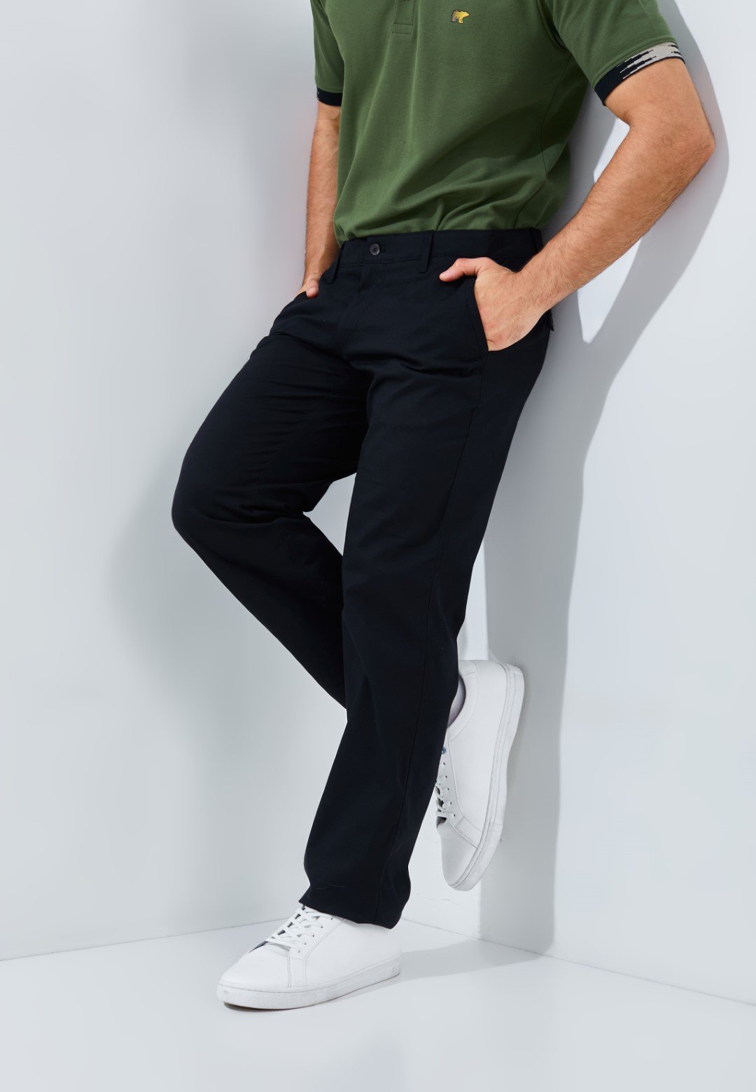 Jack Nicklaus Rodriguez Celana Panjang Pria Regular Fit Black - Image 3