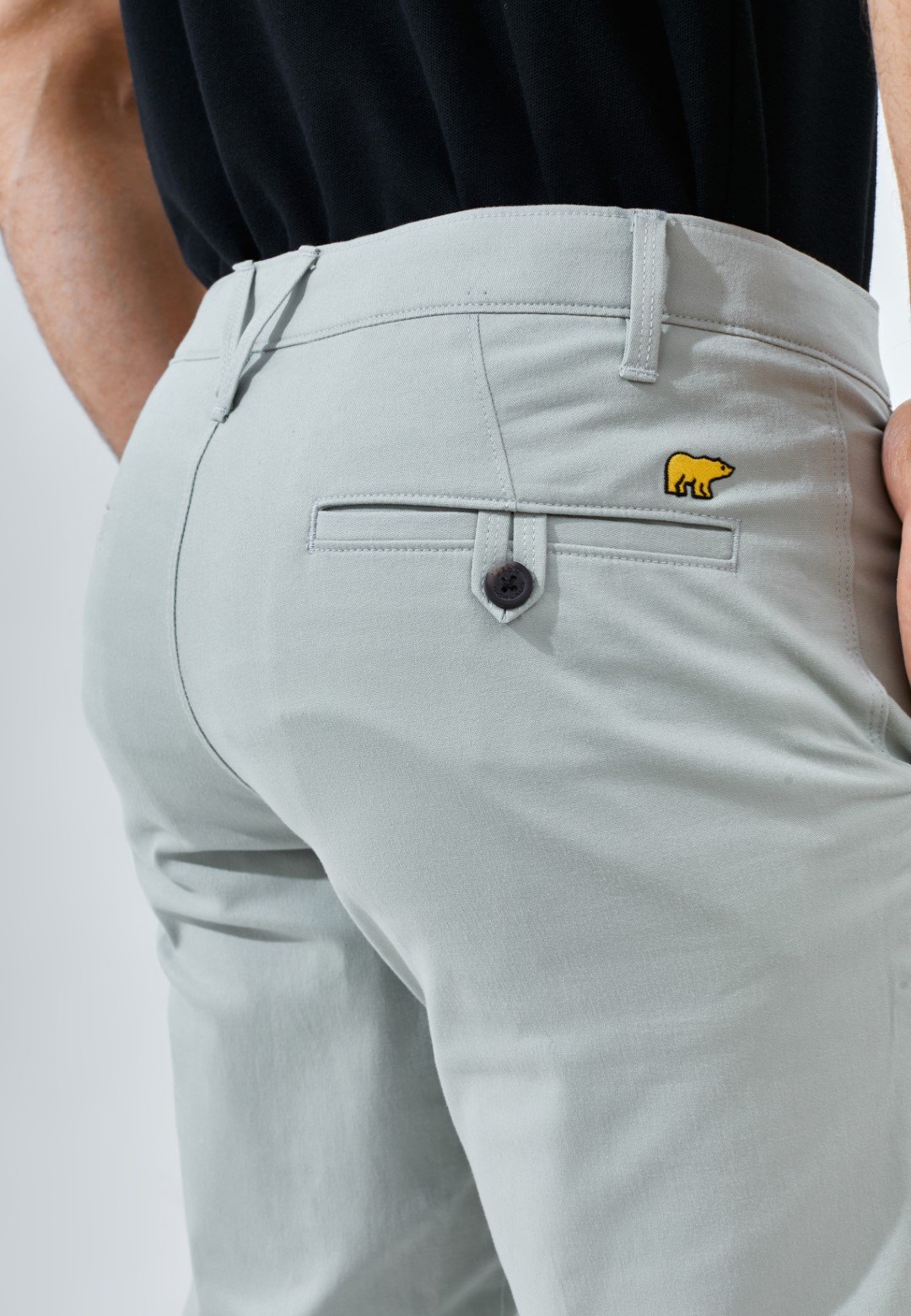 Jack Nicklaus Rodriguez Celana Panjang Pria Regular Fit Light Grey - Image 5