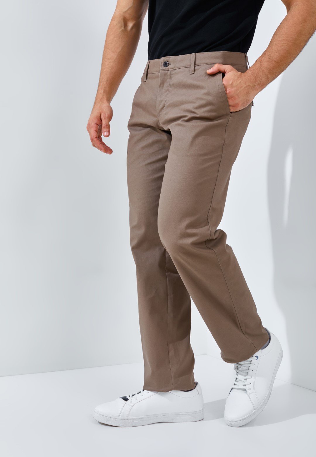 Jack Nicklaus Rodriguez Celana Panjang Pria Regular Fit Khaki - Image 2