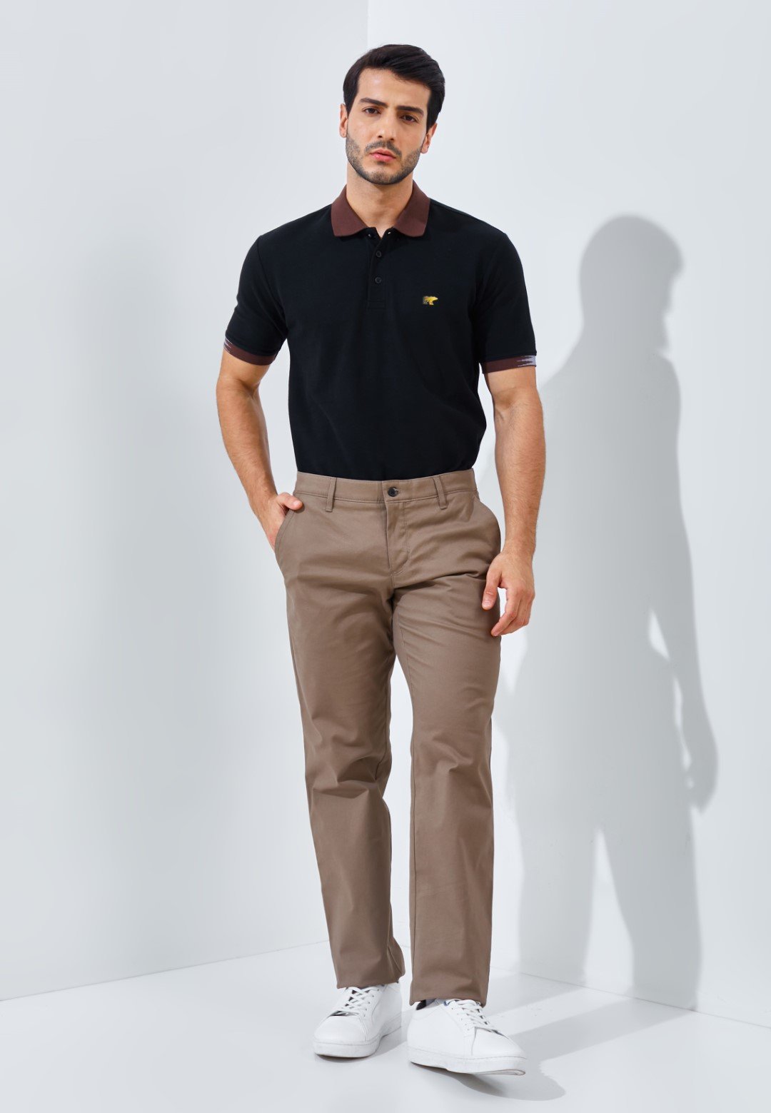 Jack Nicklaus Rodriguez Celana Panjang Pria Regular Fit Khaki - Image 6