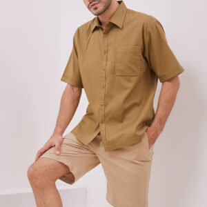 Jobb Romeo Kemeja Pria Lengan Pendek Regular Fit Olive