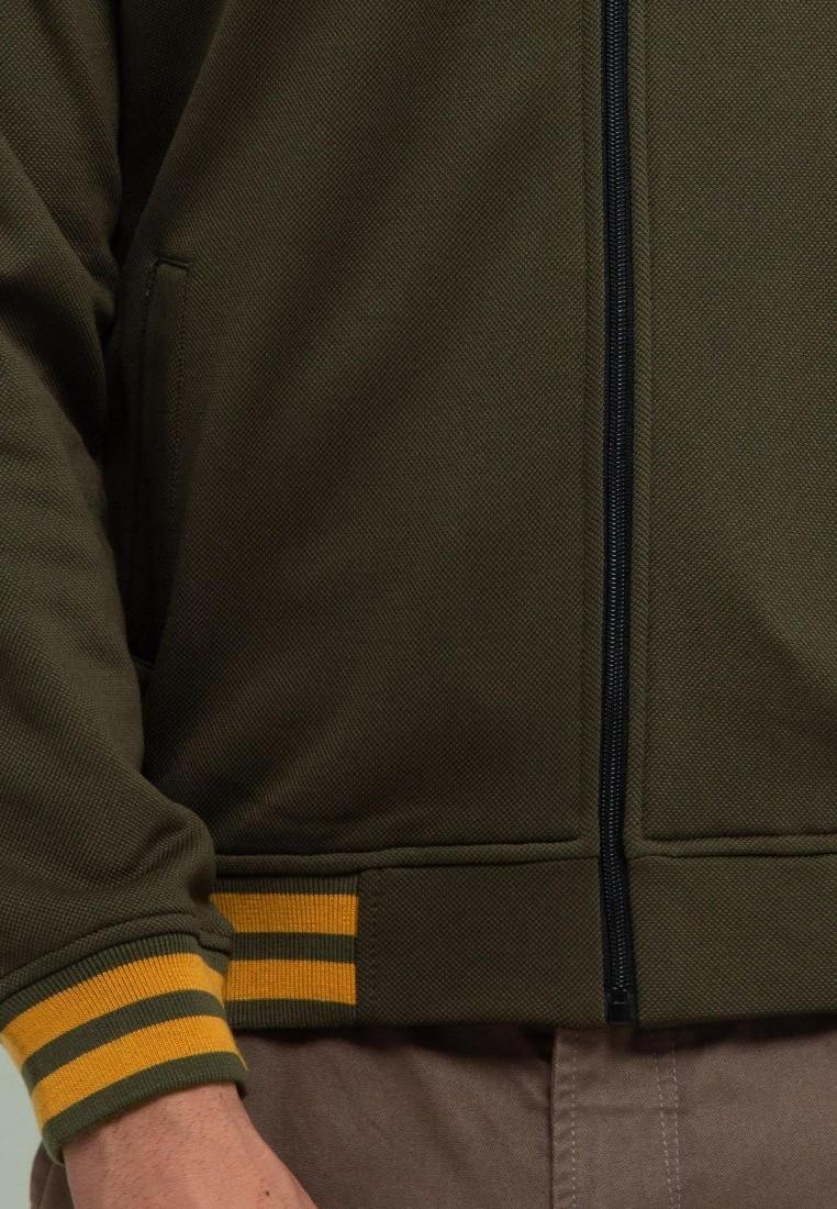 Jacket Bomber Contrast Collar-Olive - Image 2