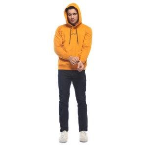 d&f Sweat shirt hoodie pria Zipper WHEN NOTHING - Mustard