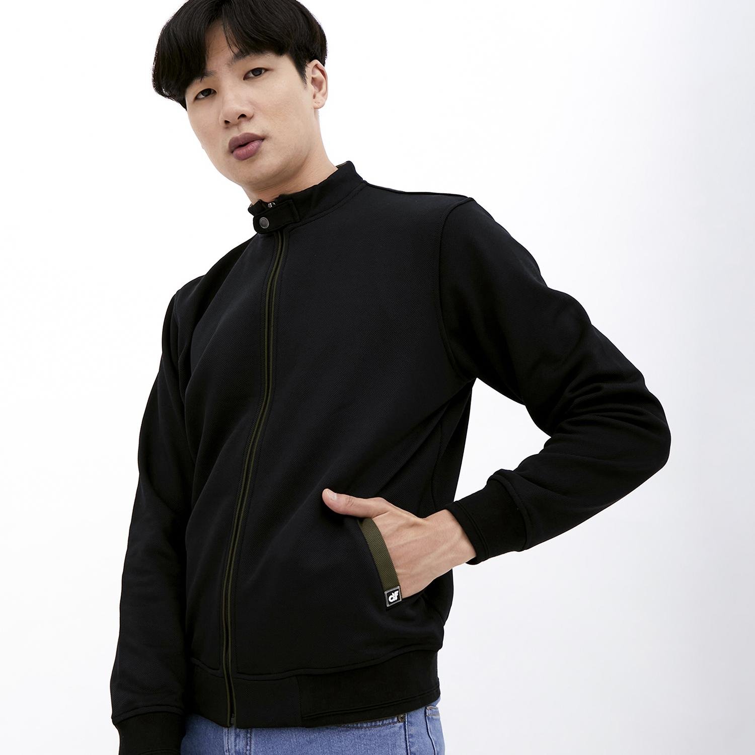 d&f Jaket pria biker 042 - Hitam - Image 4