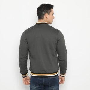 d&f jaket pria unisex bomber -darkgrey