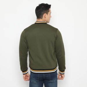 d&f jaket pria unisex bomber - olive