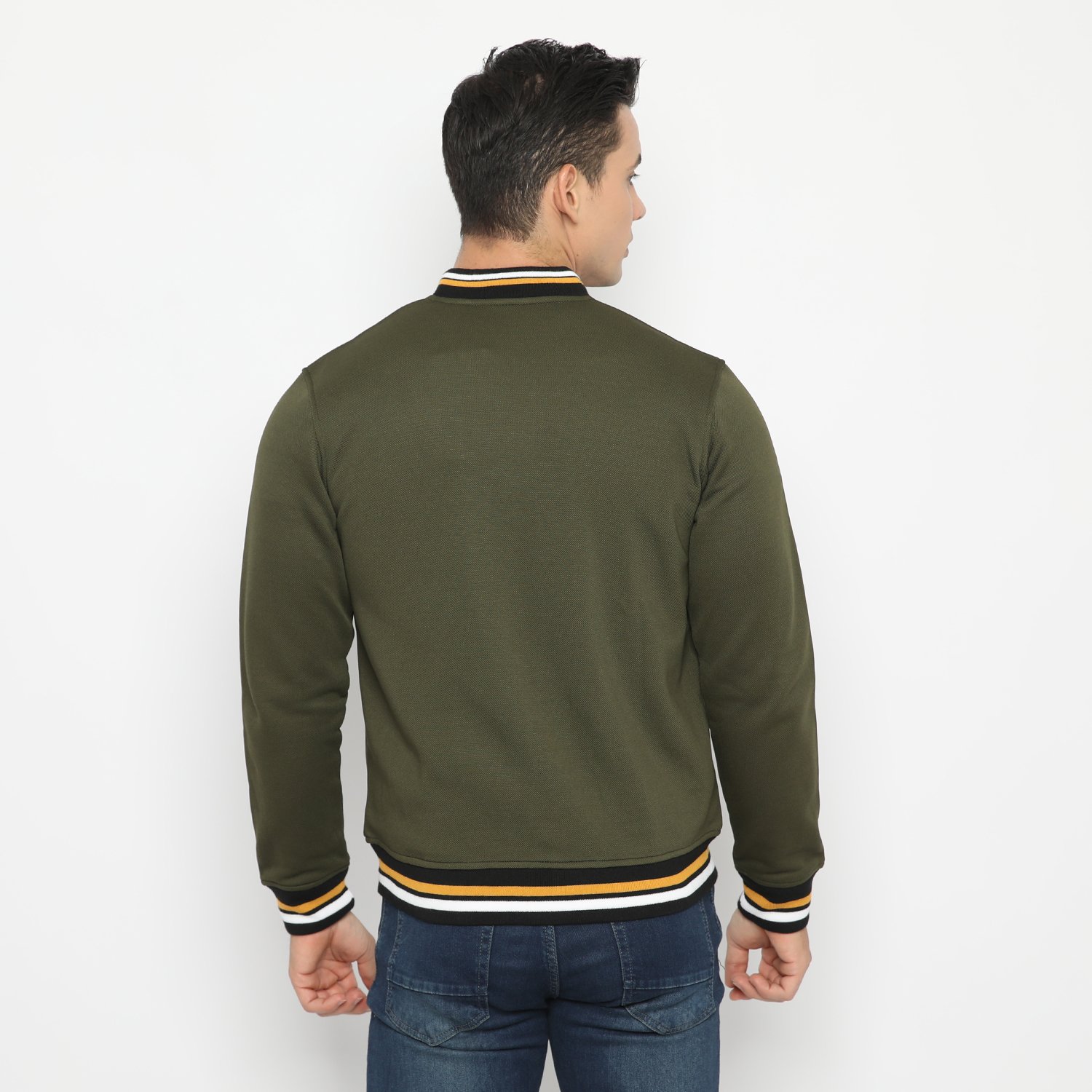 d&f jaket pria unisex bomber - olive - Image 2