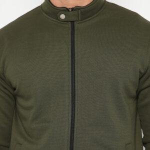 d&f jaket pria unisex biker  - olive