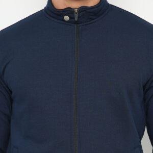 d&f jaket pria unisex biker - navy