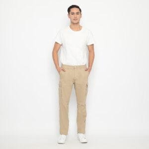 d&f celana panjang cargo - khaki