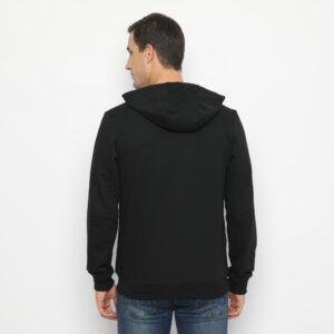 d&f sweatshirt hoodie pria unisex dfu - hitam