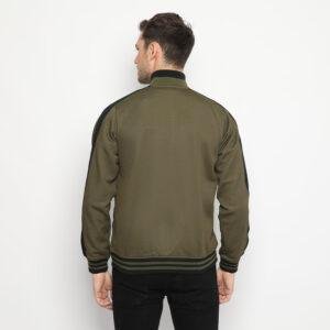 d&f CVC Jaket pria biker - olive