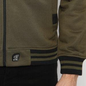 d&f CVC Jaket pria biker - olive