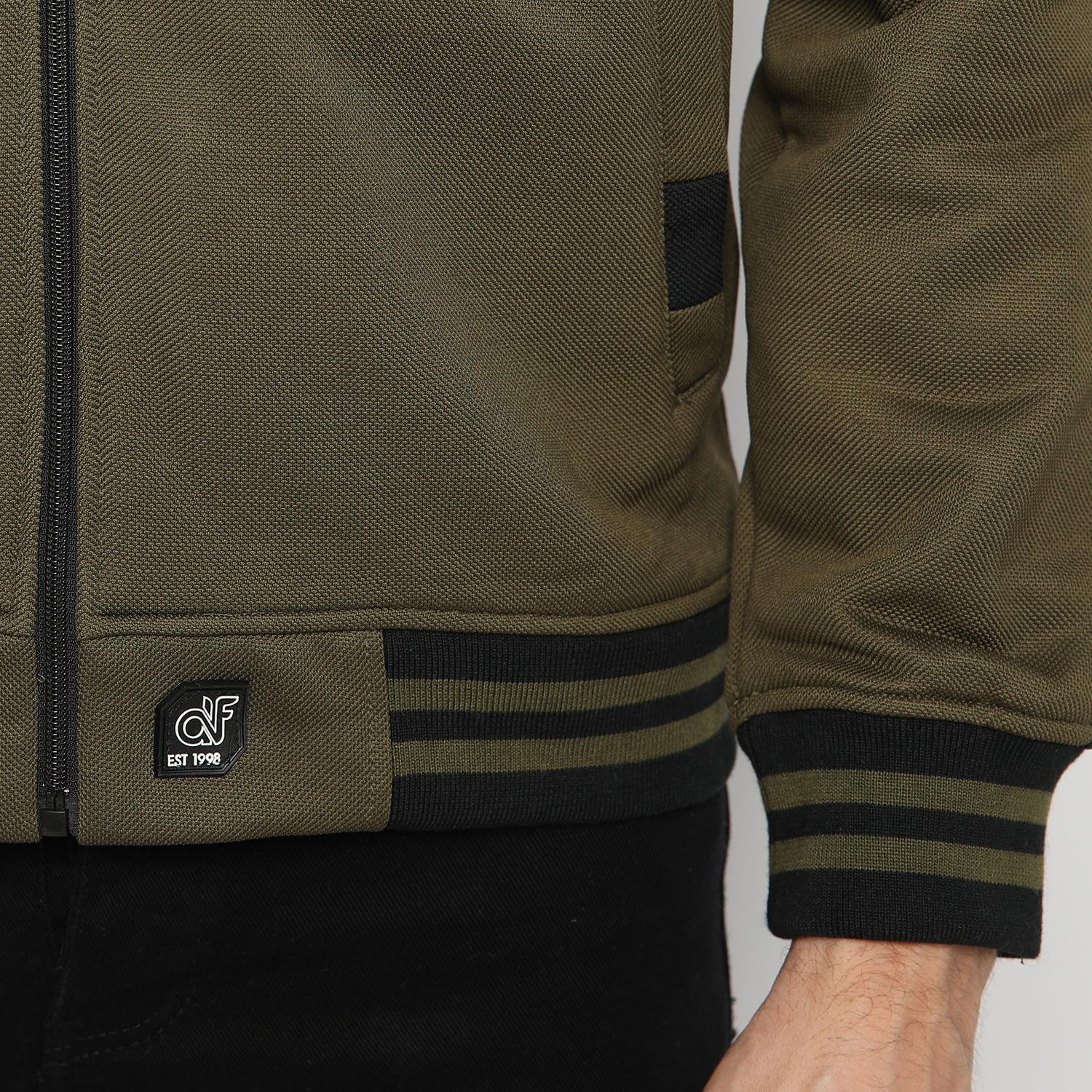 d&f CVC Jaket pria biker - olive - Image 3